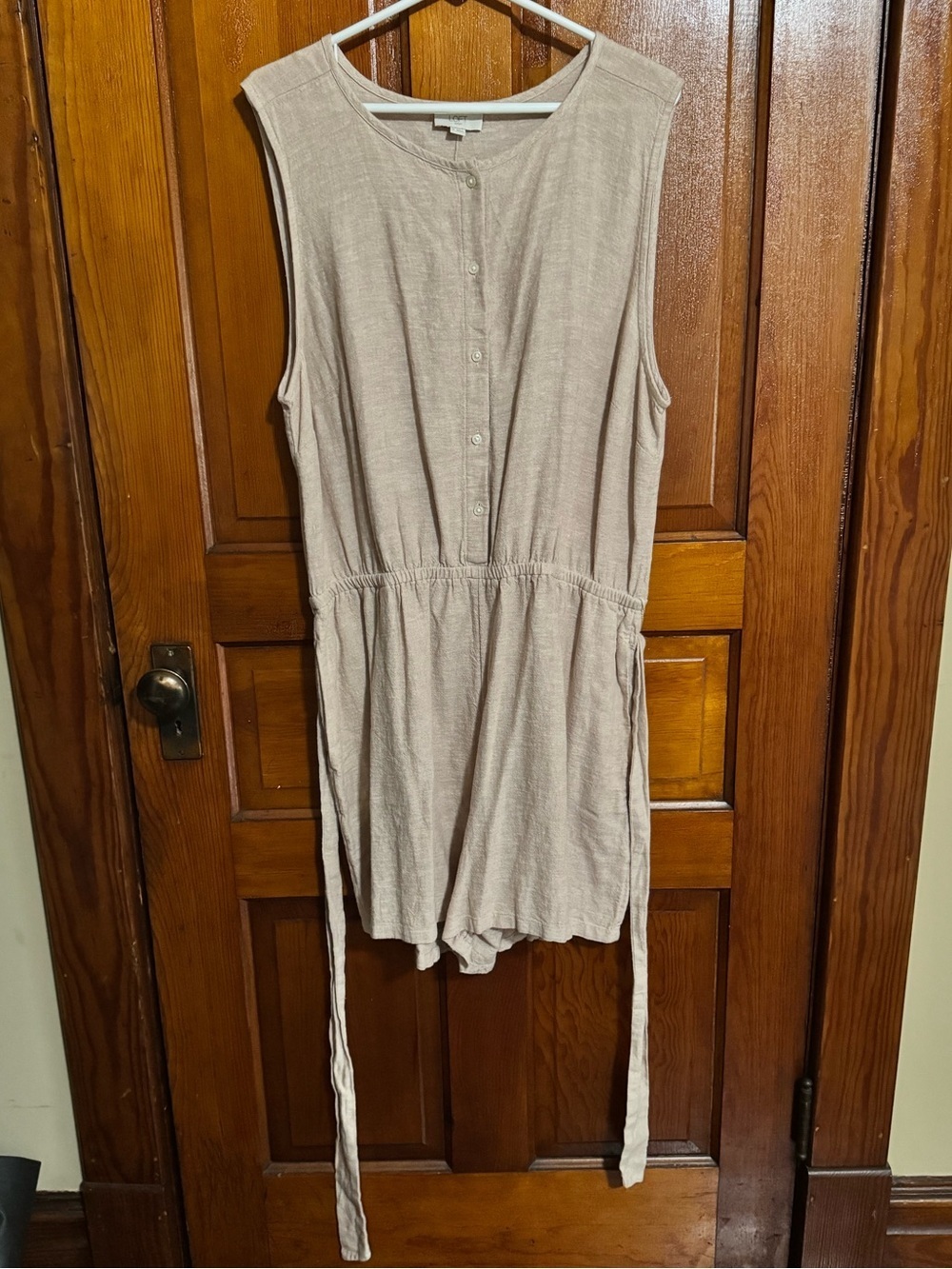 NWT LOFT Outlet Linen blend Romper Size XL
